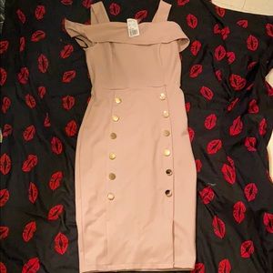 Nude F21 fitted dress! Never worn